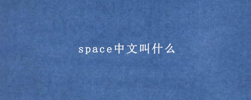 space中文叫什么