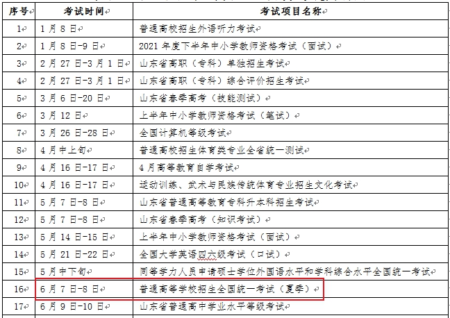 2022年云南高考时间安排,云南高考时间2022具体时间表