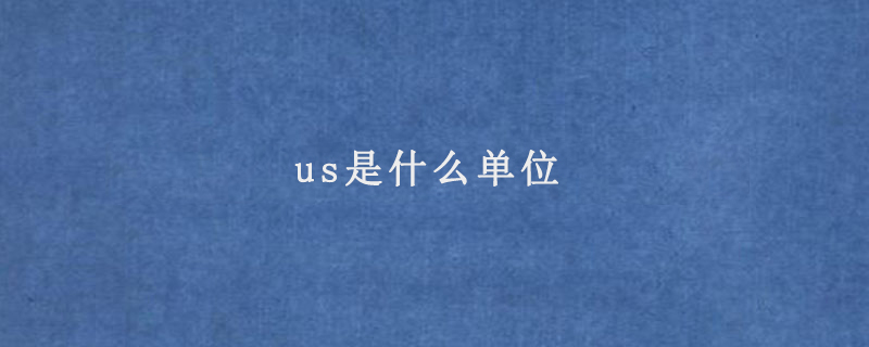 us是什么单位