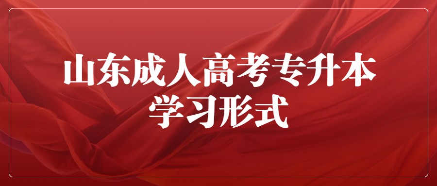 山东成人高考专升本学习形式